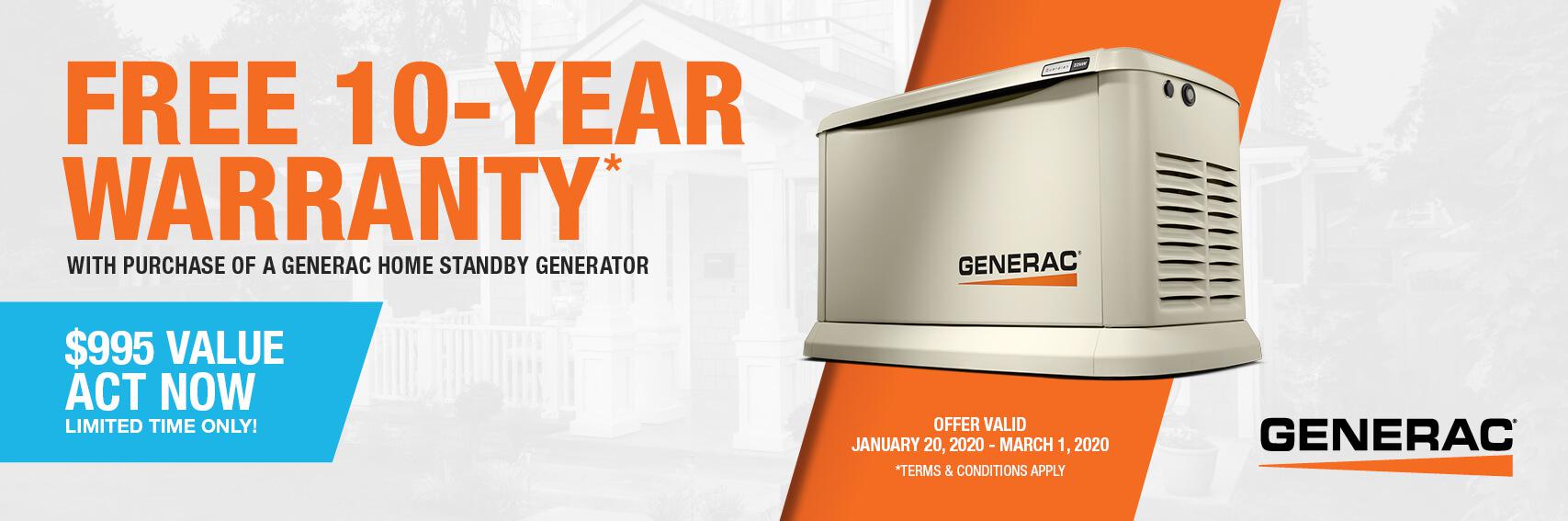 Homestandby Generator Deal | Warranty Offer | Generac Dealer | Moorefield, WV